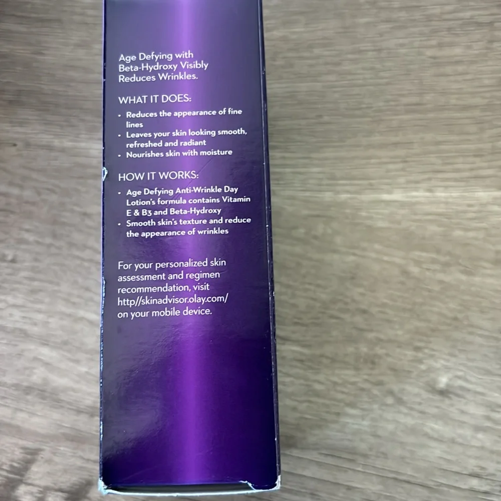 NWT Olay age defying anti wrinkle cream